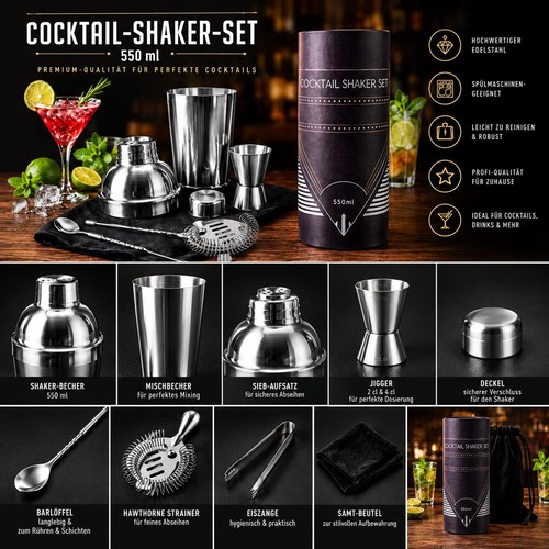 Cocktail shaker set 550 - cocktail,