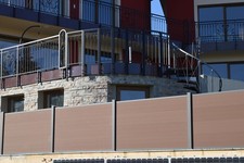 WPC Alu Sichtschutz Zaun