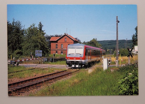 Postkarte triebwagen 628 - postkarte, 589