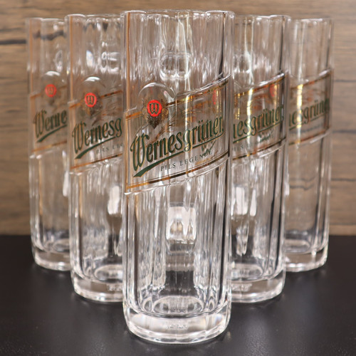Wernesgrüner pils glas - 6x,