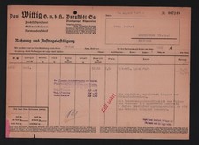 BURGSTÄDT, Rechnung 1941 Paul