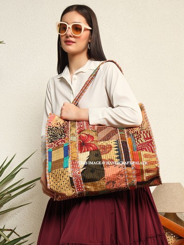 Indian brown patchwork - brown,