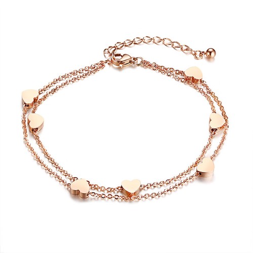 Edelstahl damen armband herz - edelstahl,