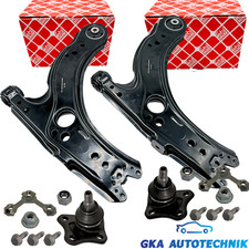 2x Querlenker + Febi Traggelenk vorne unten 1J0407151A für VW Golf 4 Audi A3