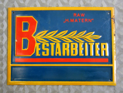 Ddr bestarbeiter schild - ddr,