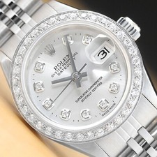 LADIES ROLEX DATEJUST SILVER