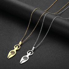 Halskette mit Mondgöttin Gaia Anhänger Mond Göttin Wicca Amulett Minimalist