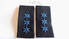 Polizei Rangschlaufen 3 Sterne blau POM 1 Paar (rp57)