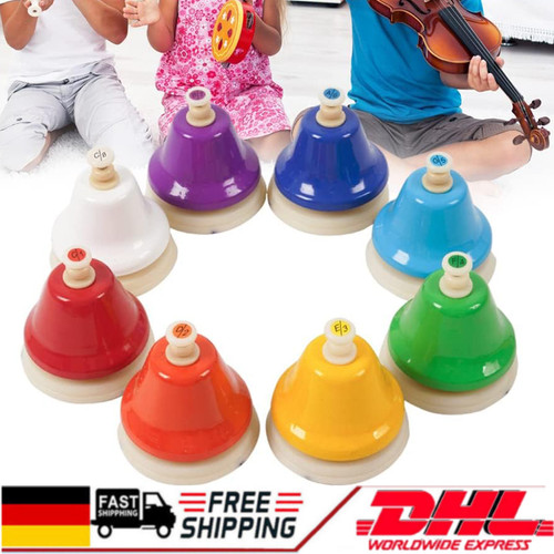 Noten bunte handglocke - 8,