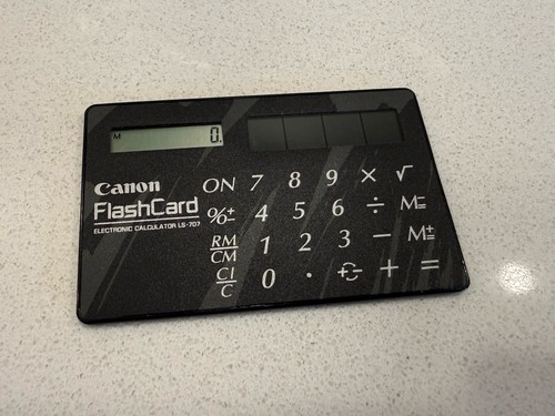 Canon flashcard solar - flashcard,