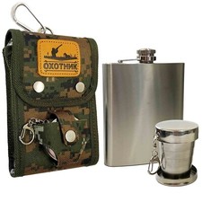 Flachmann-Set in Tasche mit