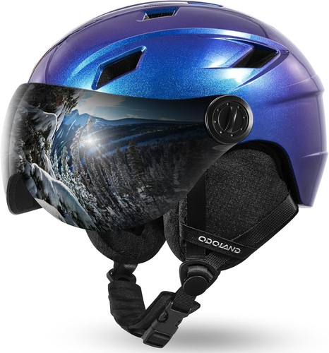 Skihelm erwachsene mit visier - skihelm,