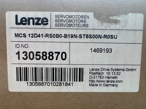 Lenze servo motor mcs - mcs, 12d41