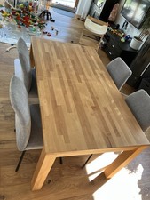 Massivholz-Tisch Buche geölt 160/200 x 90 cm
