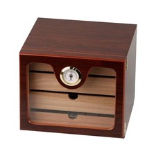 Hauser Humidor Schrank Acrylscheibe, braun für ca. 50 Zigarren
