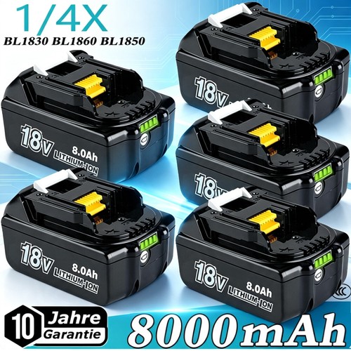 18v 8ah für makita - 4x,