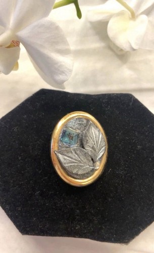 Vintage brosche goldton - brosche,