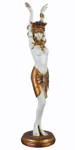 Statue jugendstil figur - figur, medusa