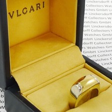 BVLGARI / Bulgari 18ct-Weissgold/ Gelbgold Ring Ringgröße 51 ART DECO DESIGN