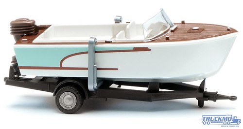 Wiking motorboot auf anhänger - motorboot,