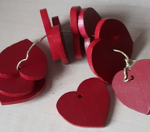 Herzaufhänger 10er set herz - herzaufhänger, ,