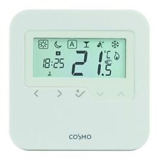 COSMO Digital-Raumthermostat 230V AP Heizen/Kühlen programmierbar RAL9010 CRTDAP