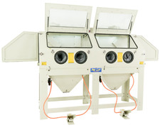 880L Sandstrahler Sandstrahlkabine Strahlen 2externe Filteranlagen 4 Türen W2822