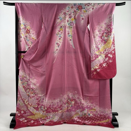 Dark pink furisode japanese - pink,