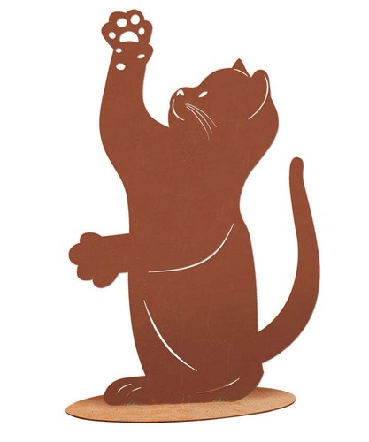 Tierfigur metall katze - tierfigur,