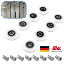 8 Stück Duschtürrollen Duschkabine Rollen Duschtür Schiebetür Ersatzrollen 19mm