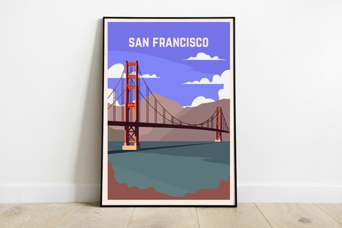 San francisco reiseplakat - san,
