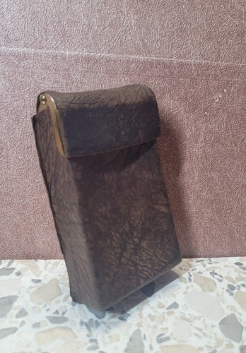Altes leder etui - etui,, u.s