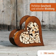 Herz aus Metall Rost Edelrost