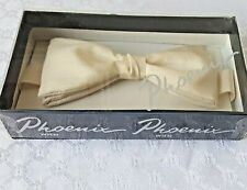 Hochzeit  ??‍♂️Fliege Bow Tie Phoenix Wien Champagner Moire reine Seide OVP