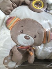 FEHN Krabbeldecke Spieldecke Mobile Motorik Spielzeug Baby 3 D Spielbogen Teddy