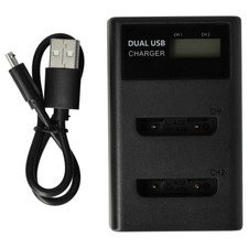 Dual USB Akku Ladegerät für Aldi Super Slimx XS12 XS40 XS4 XS400 XS10 4,2V