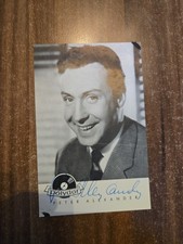 Autogrammkarte Peter Alexander/1960/Handsigniert/Polydor/Original 