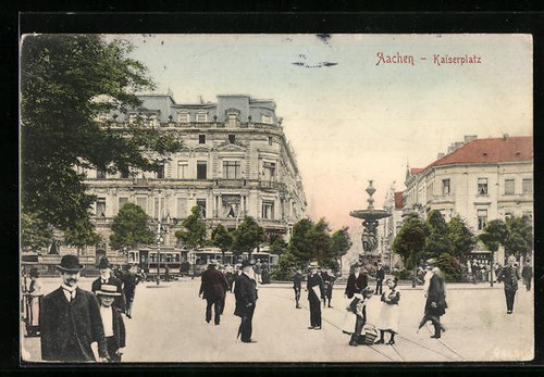 Ansichtskarte aachen - ansichtskarte,