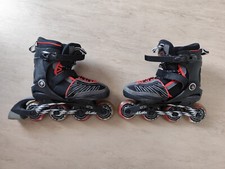 Inline-Skates,  Inliner Kinder, K2 MOTO JR M, Gr. 32-37, rot-schwarz