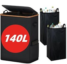 140L Pfandflaschen Aufbewahrung 2 Tragetasche Recycling Sammelbehälter 2 Fächer