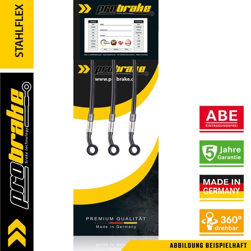 Stahlflex bremsleitung schwarz - bremsleitung,