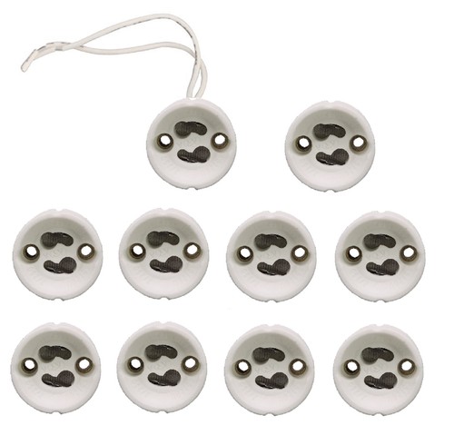 10x gu10 lampen fassung - 10x,