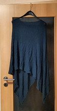 Strick Poncho Damen dunkelblau onesize asymetrisch guter Zustand Trend Boho