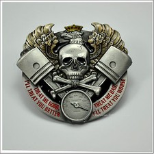 Rockabilly Skull Hot Rod Biker