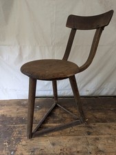 Hocker AMA - DRGM- Holzhocker - Schemel Restauration Werkstattstuhl