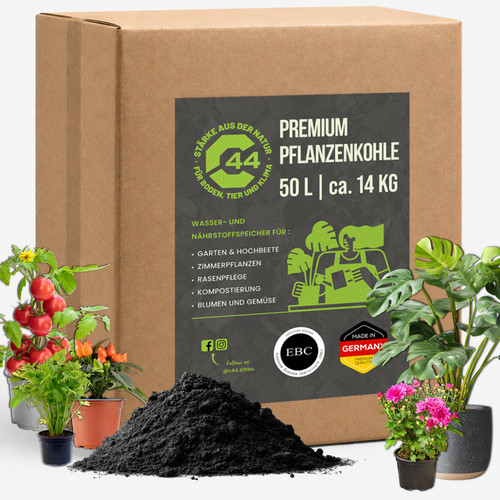 C44 pflanzenkohle 50l - pflanzenkohle,