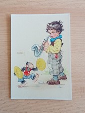 Junge mit Trompete Lungershausen Künstler Postkarte Nr.1046