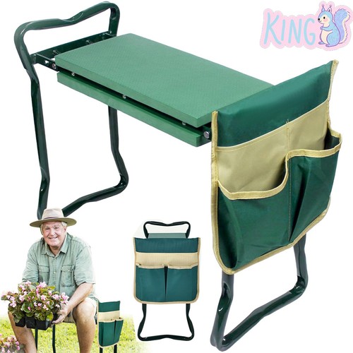 Faltbarer gartenhocker mit - faltbarer,
