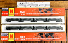 2 x SPUR N PIKO Doppelstockwagen 4`er Set - Klasse Zustand in OVP - TOP