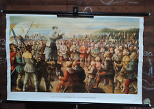 Rollkarte DDR Thomas Müntzer Predigt aufständischen Bauern Schulkarte Schule